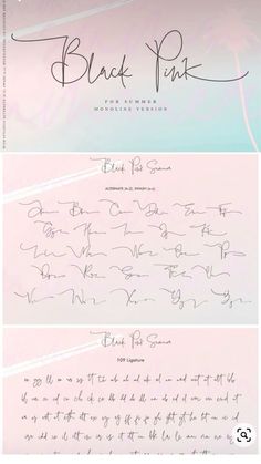 Summer Calligraphy, Alfabet Font, Summer Font, Writing Fonts, Signature Ideas