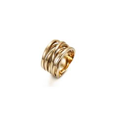 Gold Intertwined Statement Ring – Ciunofor Ring Enhancer, Womens Rings Fashion, Lipstick Collection, Gold Statement Ring, Cross Ring, Gold Plated Rings, 14kt Gold, Statement Ring, Beautiful Rings