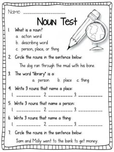 a printable worksheet to teach children how to use the word's name