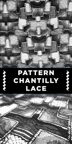 a black and white book cover with an image of a pattern in the middle, on top