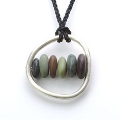 I like the mix of modern metal and stone A Necklace, Nature Jewelry, Diy Necklace