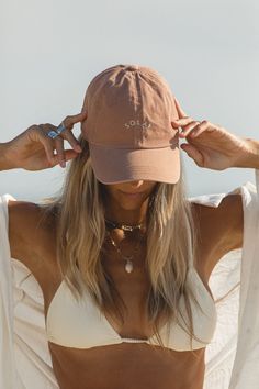 FINAL SALE. Our long awaited logo dad hat. This baseball cap is made from a soft cotton and has an easy fit with an adjustable strap on the back. Rock this muted sage color out and about with all your casual looks. Cute Outfits With Caps, Hat Pictures Instagram, Beach Hat Aesthetic, Clothing Brand Photography, Cap Pictures, Sunrise Shoot, Hat Photoshoot, Cap Aesthetic, Cute Baseball Hats