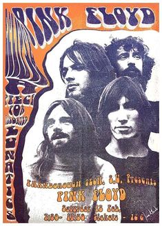 an old concert poster from the 1970's shows three men with long hair and beards