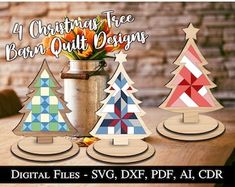 Barn Quilt Christmas Tree SVG, Christmas Tree SVG, Mosaic Christmas Tree SVG, Holiday Decor Svg, Standing Tree Svg, Glowforge Laser File - Etsy Australia Tree Barn Quilt, Different Stars, Wood Barn Quilt, Barn Quilt Designs, Wood Barn, Quilted Ornaments, Barn Quilt Patterns, Farmhouse Decoration, Tree Svg