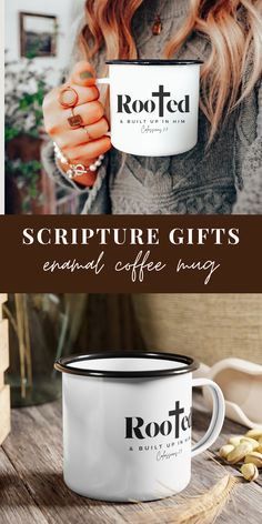 bible verse on enamel mug Christian Mom Gifts, Christian Coffee Mugs, Bible Study Gifts, Christian Mugs, Godly Things, Colossians 2, Study Gift, Scripture Gift, Christian Motherhood