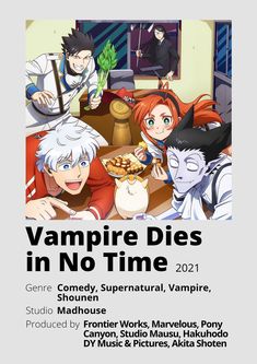 the poster for vampire dies in no time