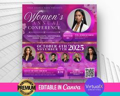 an event flyer for women's annual conference