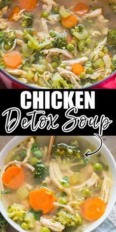 Crockpot Immunity Soup, Broccoli And Chicken Soup Recipes, Keto Chicken Vegetable Soup Recipes, Detox Chicken Soup Recipe, Chicken Detox Soup Recipe, Healthy Stews And Soups, Soup With Chicken Breast, Chicken Soup Diet