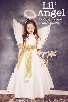 15+ Angel Costumes and DIY Ideas 2022 Diy Angel Costume, Kids Angel Costume, Girls Angel Costume, Angel Costume Diy, Diy Costumes Kids Boys, Diy Fantasia, Nativity Costumes, Diy Angels, Christmas Pageant