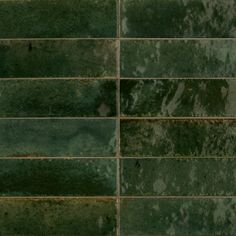 an image of green tiles that look like they have been cleaned and stained with paint