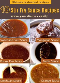 the steps to make stir fry sauce for dinner