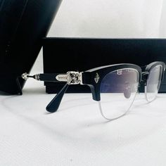 Chrome Heart Glasses, Chrome Hearts Glasses, Chrome Hearts Leather, Teen Closet, Chrome Hearts Jewelry, Chrome Hearts Ring, Heart Glasses, Mens Glasses Frames, Heart Accessories