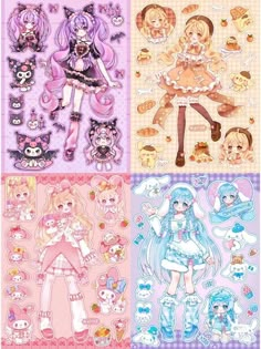 Kuromi Sticker, Hello Kitty Characters, Cute Galaxy Wallpaper, Hello Kit