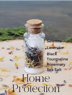 Spell Jar For Protection, Mini Spell Jars Diy, Protection Spell Jar Recipes, Witch Jars Spells, Diy Spell Jars, Creativity Spell Jar, Easy Spell Jars Recipes, Home Protection Spell Jar, Fertility Spell Jar