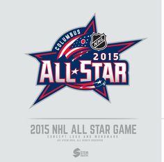 the all - star logo is shown in red, white and blue with stars on it