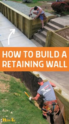 Tired of that unused sloping space? Turn challenges into opportunities with a wood retaining wall. By introducing levels and steps, you not only tackle erosion concerns but also carve out functional spaces. Dive into designs and techniques tailored for every gradient. Home Renovation Tips & Home Improvement DIY Backyard Retaining Wall Ideas, Backyard Retaining Wall, Diy Retaining Wall, Garage Backyard, Diy Front Yard