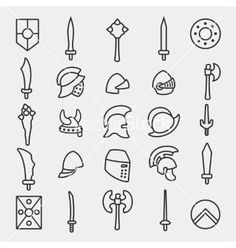 Shield Doodle, Medieval Sketch, Medieval Doodles, Shield Drawing, Banner Doodle, Black And White Icons, Portfolio Illustration, Bullet Art, Shield Icon