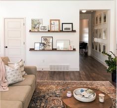 the living room is clean and ready for us to use in its new owner's home