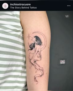 a person with a tattoo on their arm