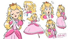 an image of some princesses in different poses