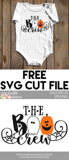 two baby onesuits with the words svg cut file in black and white