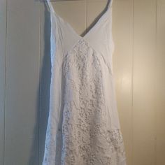 A White Never Worn Dress Pretty Lace In Front Size Small Nwot Reduction Surgery, Italy Honeymoon, Honeymoon Outfits, Wardrobe Pieces, Dress Pretty, Stuff And Thangs, 60s Dress, Lace Insert, Hippie Outfits