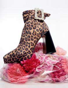 Tame the wildest of fashion trends with the IDRIS bootie! This fun and fabulous platform bootie features an oversized buckle – perfect for making a statement and adding a bit of edge to your look. Textile synthetic microsuede upper material Synthetic lining/sock Synthetic sole 4 inch heel height 1 inch platform 4.25 shaft height Imported Leopard Print Shoes Outfit, Betsey Johnson Clothes, Fashion Masks, Leopard Print Shoes, Shoes Sandals Heels, Animal Print Fashion, 4 Inch Heels, Spring Trends, Fashion Face