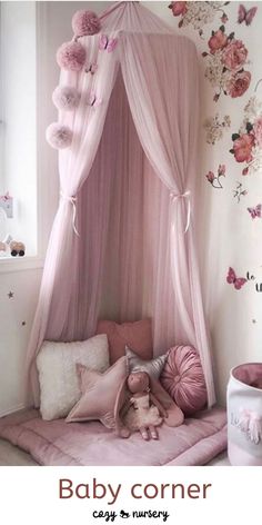 Toddler Princess Room, Princess Bed Canopy, She Is A Princess, Baby Bed Canopy, Girls Bed Canopy, Princess Canopy Bed, Princess Bedrooms, Princess Room Decor, Toddler Bedroom Girl