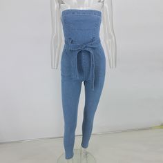 FREE SHIPPING Zipper sexy denim jumpsuit long women romper bodycon summer jeans overalls Casual fashion off shoulder party club wear JKP1916 Fitted High Waist Cotton Strapless Jumpsuit, Denim Sleeveless Strapless Jumpsuit, Summer Strapless Overall Jumpsuit, Strapless Fitted Jumpsuits And Rompers, Strapless Non-stretch Summer Jumpsuits And Rompers, Trendy Strapless Jumpsuit For Summer, Fitted Denim Jumpsuit For Party, Fitted High Waist Denim Jumpsuit For Night Out, Fitted Denim Blue Jumpsuit For Night Out