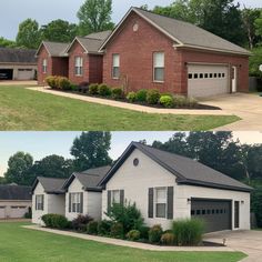 before and after pictures of a house in the suburbs