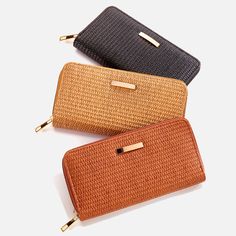 Weave Patterned Textured Wallet Is Charmingly Minimal With Just Enough Going On To Attract And Keep Your Gaze. Complement Outfits And Bags With This Essential Accessory For Storing Important Documentation. Features An Accent Plaque And Zipper., Polyester And Metal This Item Is Offered In Assorted Colours. For A Specific Choice, Please Visit A Store Location. If You Are Placing An Order Online, A Random Colour Will Be Shipped. Casual Travel Wallet Rectangular, Casual Rectangular Travel Wallet, Casual Clutch Wallet With Zipper Closure, Casual Portable Wallet For Travel, Casual Travel Wallet, Trendy Travel Wallets Rectangular Shape, Trendy Travel Clutch Wallet, Casual Beige Wallets For Daily Use, Casual Beige Wallet For Daily Use