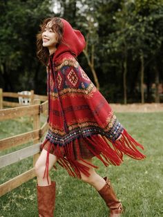 Retro, red Christmas tassel hooded cape, warm sun protection shawl, outer sweaterMaterial:blendedColor:redStyle:vintageFeatures:tassel,Size(cm):one size 1inch=2.54cm 1cm=0.39 inchLength 90cm<p>Note:Due to different measurement methods,there will be 1-3 error(unite:cm), please understand.</p><br/><p>Please check the size carefully when choosing. Thank you.</p><br/> Winter Cape With Tassels, Red One-size Cape Shawl, Red Winter Cape Shawl, Winter Fringe Cape Outerwear, Red Cape Shawl For Winter, Winter Fringe Cape Shawl, Red Bohemian Shawl Cape, Bohemian Red Shawl Cape, Red Bohemian Cape Poncho