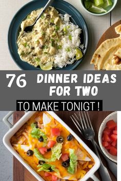 76 Dinner Ideas for Two Tasty Meals For Two, How To Cook For Two People, Home Cooked Meals For Two, Easy Recipe For 2 People, Yummy Meals For Two, 2023 Dinner Ideas, Dinner For Men Meal Ideas, Dishes For Two People, Two People Meals Dinners