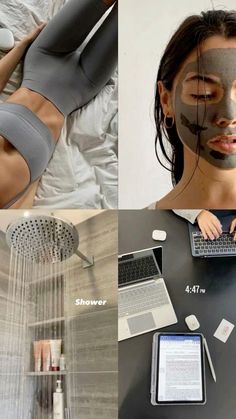 Study Workout Wallpaper, Workouts To Do While Showering, Organised Girl Aesthetic, Work Day Aesthetic, Taking A Shower Aesthetic, Work Out Wallpaper, It Girl Wallpaper, Selfcare Day, Health Vibes