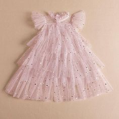 Girls Sequined Gauze Pompous Princess Dress Layered Dress Toddler Girls Wholesale Carters Baby Clothes, Toddler Party Dress, Red Sequin Dress, Designer Baby Clothes, Dress Sleeve Length, Tulle Ball Gown, Dresses For Girls, Childrens Dress, Layer Dress