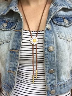 Daisy Flower Western Men Women Youth Gift Customize Tips & Braided Cord Modern Cowboy Neck Tie Vintage Style Fashion Accessory - Etsy Necktie Outfit, Western Men, Modern Cowboy, Western Gifts, Tie Necklace, Bolo Ties, Bolo Tie, Cute Accessories, Daisy Flower