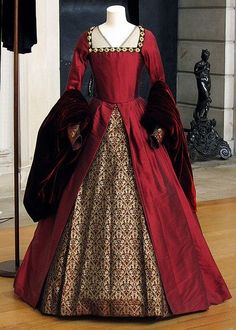 Medieval Dresses, Gaun Abad Pertengahan, 17th Century Fashion, The Other Boleyn Girl, Fest Outfits, Old Dresses