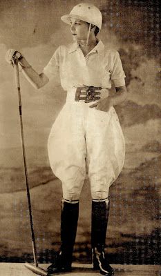 Jodhpurs for playing polo, 1930s. Madame Gres, Vintage Sportswear, Vintage Horse, Vintage Advertising, Equestrian Style, Vintage Polo, Jodhpur