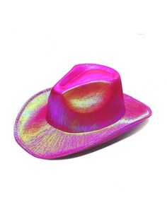 Add some style to your Western look with the Neon Glow Party Cowboy Hat. This ultimate accessory features a vibrant neon glow, perfect for parties and events. Stand out from the crowd with this unique and eye-catching hat. Color : Multicolor Style : Party Details : Reflective Material : EVA Power Supply : None Size Crown Pearlescent Cap Green 38 Pearlescent Cap Rose Red 38 Pearlescent Cap Light Pink 38 Pearlescent Cap Purple 38 Novelty Summer Party Costume Hats And Headpieces, Novelty Costume Hats And Headpieces For Summer Party, Summer Party Novelty Costume Hats, Fun Wide Brim Party Hat, Fun Pink Hat For Music Festival, Fun Summer Hats For Costume Party, Fun Party Hats With Short Brim, Fun Party Hat With Short Brim, Novelty Multicolor Party Hats