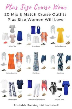 a poster with different types of clothes for women to wear in the summer and fall