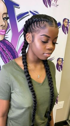 Two French Braids, Twisted Hair, French Braid Hairstyles, Two Braids