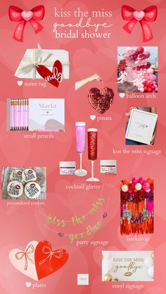 valentine's day gift guide for brides and grooms info sheet with text