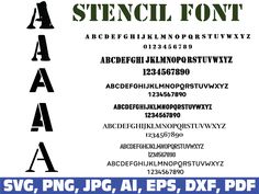 Stencil Font Letters Army Font, Cute Fonts Alphabet, Newspaper Letters, Font Love, Alfabet Font, Monogram Stencil, Calligraphy Fonts Alphabet, Bubble Letter Fonts, Free Handwritten Fonts