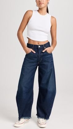 Fast Free Shipping & Free Returns on Citizens of Humanity Horseshoe Jeans at Shopbop. Shop new arrivals from Citizens of Humanity at Shopbop.com Horseshoe Jeans, Bow Jeans, Estilo Kardashian, Jeans Trend, Off Duty Outfits, Metallic Pants, Fall Pants, Tapered Leg Jeans, Pant Trends