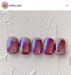 Hello Nails, Gel Nails At Home, Asian Nails, Tie Dye Nails, Nails Now, Blush Nails, Pretty Gel Nails, Nail Tattoo, Fire Nails