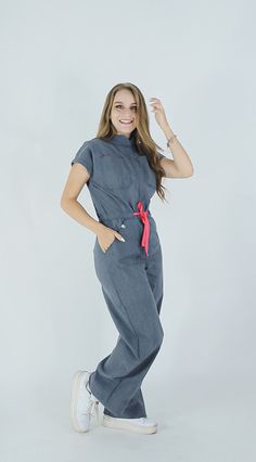 Scrub Jumpsuit, Nursing Scrubs Pattern, Scrubs Pattern, Lash Room, Scrubs Nursing, Scrub Sets, Scrubs, Jumpsuit, How To Plan