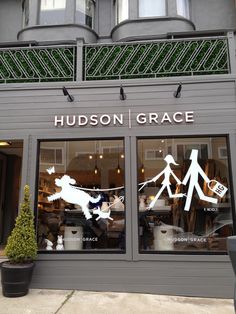 the front window of hudson and grace