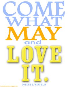 the book cover for come what may and love it