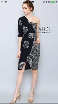 Batik Dress Modern Simple, Dress Batik Modern Fashion Style, Model Dress Batik, Batik Dress Modern, Batik Skirt, Dress Batik, Beauty Boost, Batik Design, Batik Fashion