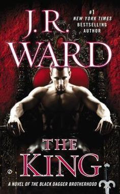 the cover of el rey by j r ward, with an image of a shirtless man sitting on a throne